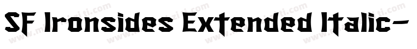 SF Ironsides Extended Italic字体转换
